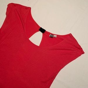 Roxy Open Back Red Tank Top Size XS Beach Coverup